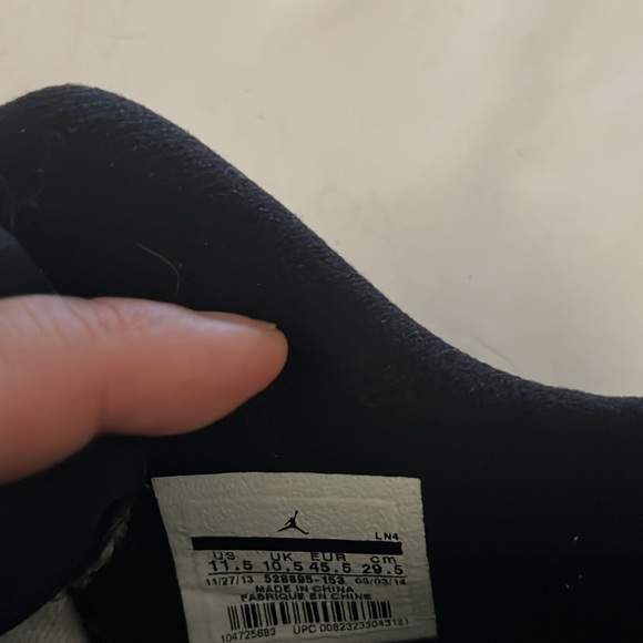 Nike Air Jordan 11 low concord 2014 in men’s 11.5 used no box no laces - Picture 6 of 7